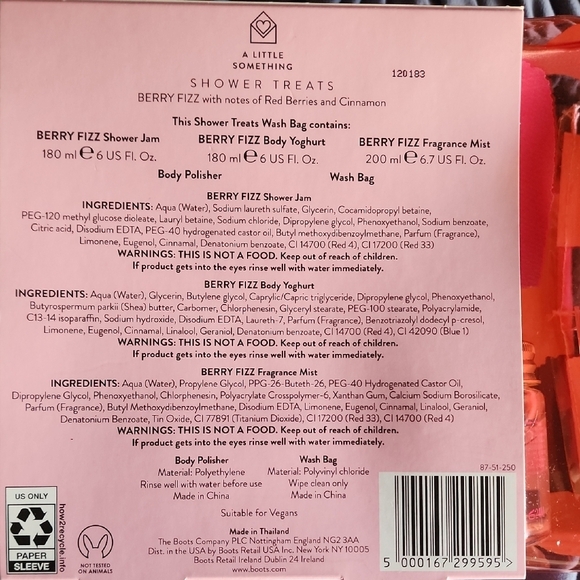 Berry Fizz Shower Treats Set - Pink - Picture 4 of 4